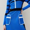 Top 10 ❤️ Karen Millen Sporty Ripple Stitch Colour Block Mini 👗 Dress 🎁