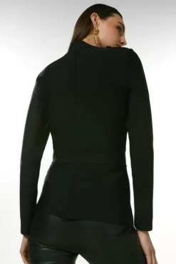 Flash Sale 🤩 Karen Millen Military Double Breasted Bandage Jacket 😍 7 Flash Sale 🤩 Karen Millen Military Double Breasted Bandage Jacket 😍 -Workwear Shop akk01121 black xl 2