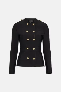 Flash Sale 🤩 Karen Millen Military Double Breasted Bandage Jacket 😍 8 Flash Sale 🤩 Karen Millen Military Double Breasted Bandage Jacket 😍 -Workwear Shop akk01121 black xl 3