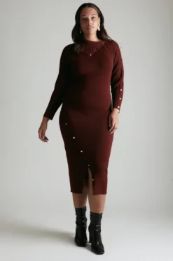 Wholesale 🛒 Karen Millen Plus size Envelope Neck 👗 Dress 🤩