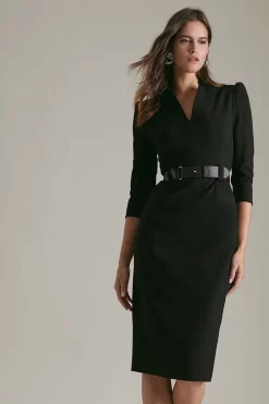Wholesale 🌟 Karen Millen Petite Forever Midi 👗 Dress 😉