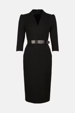 Wholesale 🌟 Karen Millen Petite Forever Midi 👗 Dress 😉 -Workwear Shop akk02965 black xl 3