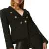 Flash Sale 🤩 Karen Millen Petite Tailored Button Military Blazer 🔔