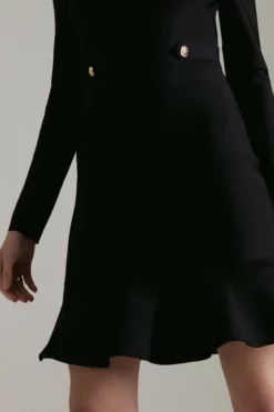 Best deal 🧨 Karen Millen Bandage Knit Flippy Mini 👗 Dress In Recycled Yarn 🧨 -Workwear Shop akk05400 black xl 1