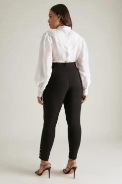 Best Pirce ✔️ Karen Millen Lydia Millen Plus Size Bi Stretch Button Jodhpur ❤️ -Workwear Shop akk05608 black xl 2