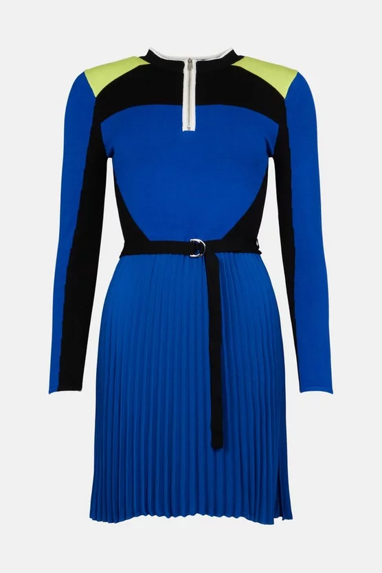 Brand new ๐ Karen Millen Colourblock Knit Pleat ๐ Skirt Skater ๐ Dress ๐ฅ 4 Brand new ๐ Karen Millen Colourblock Knit Pleat ๐ Skirt Skater ๐ Dress ๐ฅ - Image 4