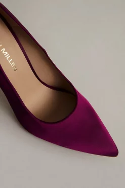 Cheapest 🤩 Karen Millen Italian Satin Signature Court 👟 Shoe ⌛ -Workwear Shop akk06559 magenta xl 2