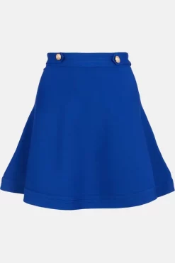 Coupon 👏 Karen Millen Bandage Knit Skater 👗 Skirt In Recycled Yarn 😉 -Workwear Shop akk06630 cobalt xl 3