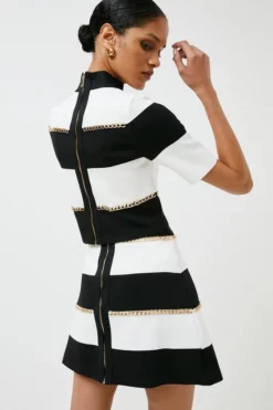 Wholesale ๐งจ Karen Millen Bandage Knit Stripe Chain Detail Top ๐ฅ 9 Wholesale ๐งจ Karen Millen Bandage Knit Stripe Chain Detail Top ๐ฅ -Workwear Shop akk06631 mono xl 2