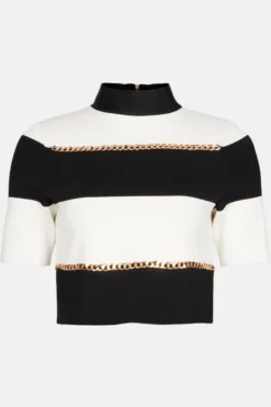 Wholesale ๐งจ Karen Millen Bandage Knit Stripe Chain Detail Top ๐ฅ 10 Wholesale ๐งจ Karen Millen Bandage Knit Stripe Chain Detail Top ๐ฅ -Workwear Shop akk06631 mono xl 3