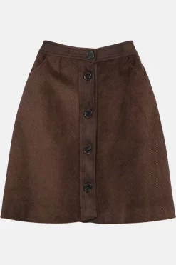 Best Pirce 😀 Karen Millen Lydia Millen Plus Size Corduroy A-line Mini 👗 Skirt 😉 -Workwear Shop akk07166 chocolate xl 3