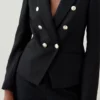 Deals ❤️ Karen Millen Tailored Button Military Blazer 🎉