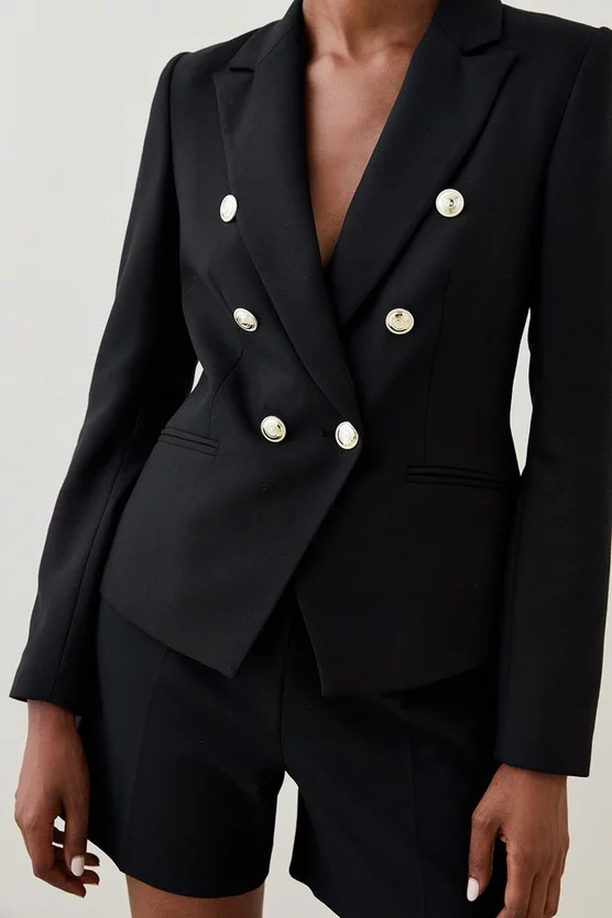 Deals โค๏ธ Karen Millen Tailored Button Military Blazer ๐ 1 Deals โค๏ธ Karen Millen Tailored Button Military Blazer ๐