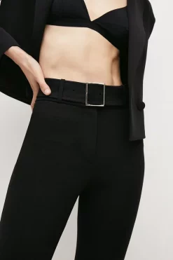 Top 10 🛒 Karen Millen Ponte Belted High Waist Skinny Trousers ✨ -Workwear Shop akk94305 black xl 2 1