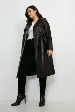 Wholesale π₯° Karen Millen Plus Size Leather Trench π§₯ Coat π 14 Wholesale π₯° Karen Millen Plus Size Leather Trench π§₯ Coat π -Workwear Shop akk94841 black xl 1