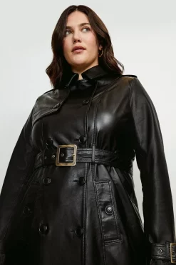 Wholesale π₯° Karen Millen Plus Size Leather Trench π§₯ Coat π 13 Wholesale π₯° Karen Millen Plus Size Leather Trench π§₯ Coat π -Workwear Shop akk94841 black xl 2