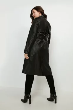 Wholesale π₯° Karen Millen Plus Size Leather Trench π§₯ Coat π 15 Wholesale π₯° Karen Millen Plus Size Leather Trench π§₯ Coat π -Workwear Shop akk94841 black xl 3
