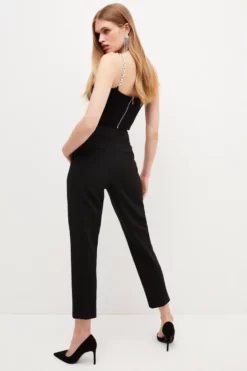 Cheapest 🛒 Karen Millen Compact Stretch High Waist Tailored Trousers ❤️ -Workwear Shop akk95599 black xl 2 1