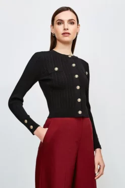 Discount 🤩 Karen Millen Military Button and Pocket Cardigan 💯
