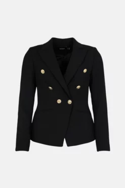 Cheapest โ Karen Millen Tailored Button Military Blazer ๐คฉ 11 Cheapest โ Karen Millen Tailored Button Military Blazer ๐คฉ -Workwear Shop akk96245 black xl 3