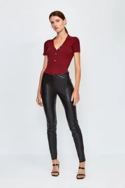 Best Pirce ⌛ Karen Millen Lydia Millen Stretch Leather Legging 🧨