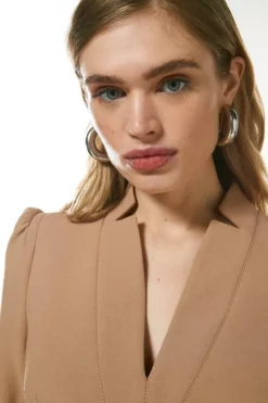 Hot Sale 💯 Karen Millen Forever Belted Midi 👗 Dress 🌟 -Workwear Shop akk97973 camel xl 3