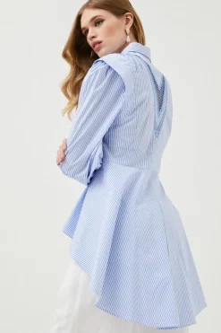 Buy 🎁 Karen Millen Cutwork Poplin Embroidered Woven Dip Hem Blouse ✔️ 7 Buy 🎁 Karen Millen Cutwork Poplin Embroidered Woven Dip Hem Blouse ✔️ -Workwear Shop bkk00777 stripe xl 2