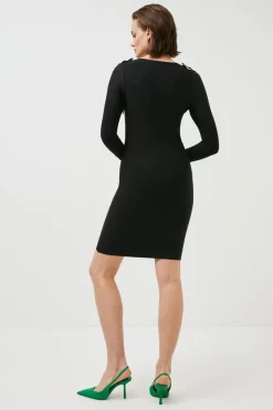 Best reviews of ๐ Karen Millen Bandage Knit Military Trim Wrap Front ๐ Dress ๐ 8 Best reviews of ๐ Karen Millen Bandage Knit Military Trim Wrap Front ๐ Dress ๐ -Workwear Shop bkk00847 black xl 2