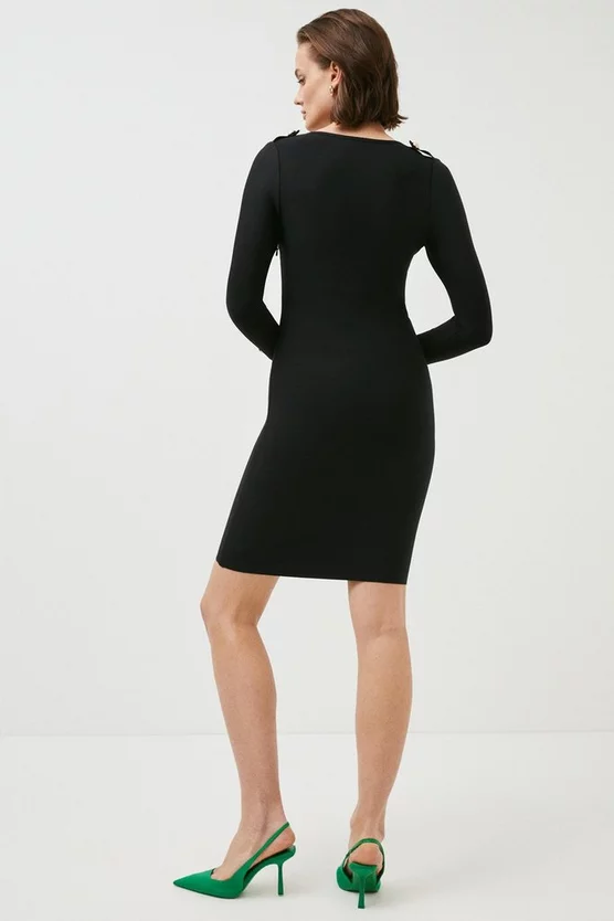 Best reviews of ๐ Karen Millen Bandage Knit Military Trim Wrap Front ๐ Dress ๐ 3 Best reviews of ๐ Karen Millen Bandage Knit Military Trim Wrap Front ๐ Dress ๐ - Image 3
