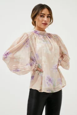 Top 10 🌟 Karen Millen Lydia Millen Crinkle Fluid Sheer Blouse 🌟