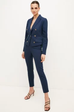 Wholesale โ๏ธ Karen Millen Compact Cotton Stretch Slim Leg Trouser ๐ฅ