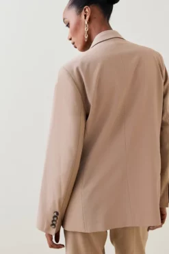 Top 10 😀 Karen Millen Wool Blend Oversized Double Breasted Blazer 🌟 -Workwear Shop bkk02351 camel xl 4