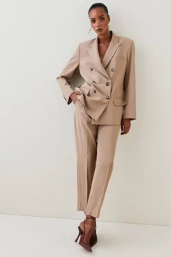 Best reviews of 💯 Karen Millen Wool Blend Mid Rise Slim Leg Trouser 🛒