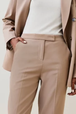 Best reviews of 💯 Karen Millen Wool Blend Mid Rise Slim Leg Trouser 🛒 -Workwear Shop bkk02352 camel xl 2