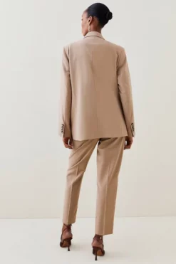 Best reviews of 💯 Karen Millen Wool Blend Mid Rise Slim Leg Trouser 🛒 -Workwear Shop bkk02352 camel xl 4