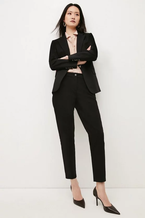Flash Sale π Karen Millen Cotton Sateen Tailored Slim Leg Trouser π 1 Flash Sale π Karen Millen Cotton Sateen Tailored Slim Leg Trouser π