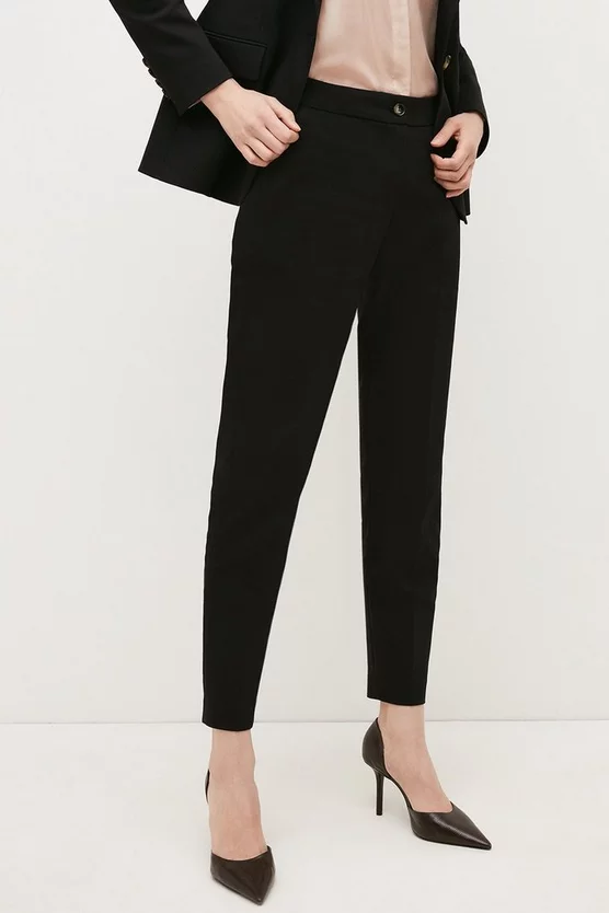 Flash Sale π Karen Millen Cotton Sateen Tailored Slim Leg Trouser π 2 Flash Sale π Karen Millen Cotton Sateen Tailored Slim Leg Trouser π - Image 2