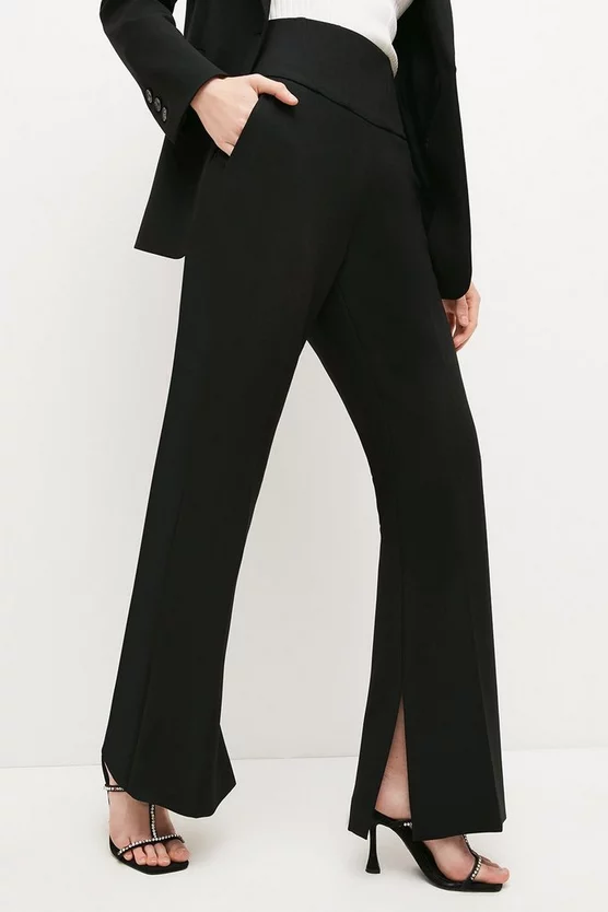 Deals ❤️ Karen Millen Compact Stretch High Waist Wide Leg Trouser ✨ 2 Deals ❤️ Karen Millen Compact Stretch High Waist Wide Leg Trouser ✨ - Image 2