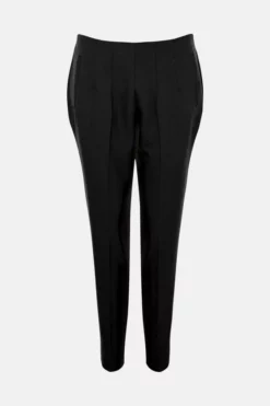 Deals 😉 Karen Millen Slim Fit Crop Darted Waist Tailored Trouser 🌟 -Workwear Shop bkk03698 black xl 3