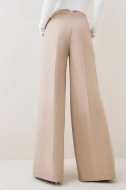 New 🧨 Karen Millen Essential Mid Rise Wide Leg Darted Trouser 🥰 8 New 🧨 Karen Millen Essential Mid Rise Wide Leg Darted Trouser 🥰 -Workwear Shop bkk03700 camel xl 2