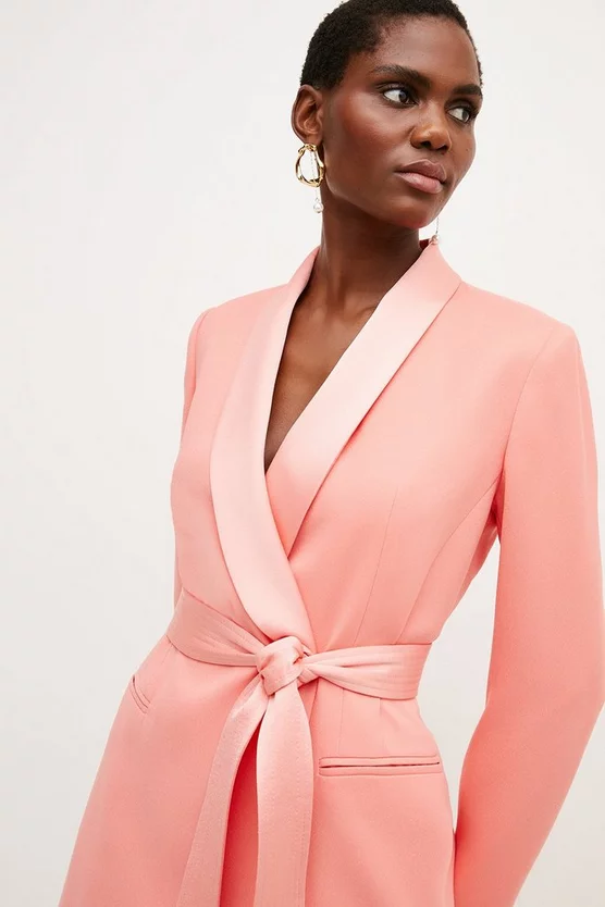 Brand new ๐ Karen Millen Tuxedo Wrap Mini ๐ Dress โญ 2 Brand new ๐ Karen Millen Tuxedo Wrap Mini ๐ Dress โญ - Image 2