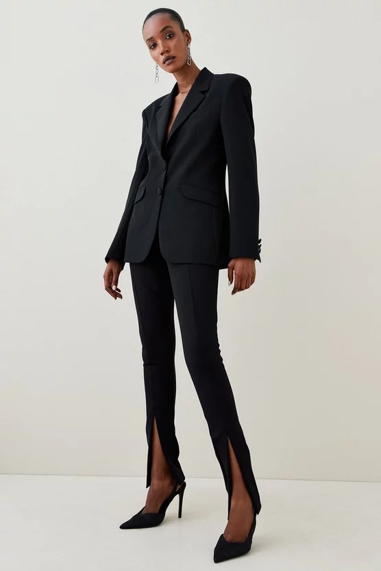 New 🛒 Karen Millen Strong Shoulder Single Breasted Blazer 😉 2 New 🛒 Karen Millen Strong Shoulder Single Breasted Blazer 😉 - Image 2