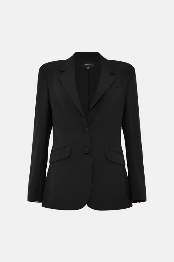 New 🛒 Karen Millen Strong Shoulder Single Breasted Blazer 😉 4 New 🛒 Karen Millen Strong Shoulder Single Breasted Blazer 😉 - Image 4