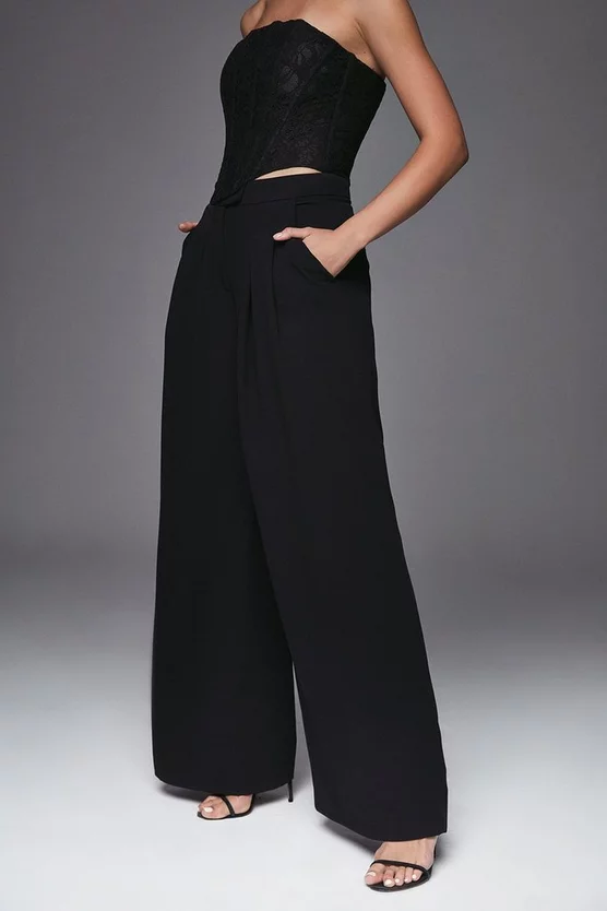 Budget ๐ Karen Millen Soft Twill Oversized Wide Leg Trousers ๐ 3 Budget ๐ Karen Millen Soft Twill Oversized Wide Leg Trousers ๐ - Image 3