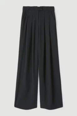 Budget ๐ Karen Millen Soft Twill Oversized Wide Leg Trousers ๐ 10 Budget ๐ Karen Millen Soft Twill Oversized Wide Leg Trousers ๐ -Workwear Shop bkk04414 black xl 4