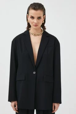 Cheap ❤️ Karen Millen Soft Twill Oversized Tailored Jacket 👍