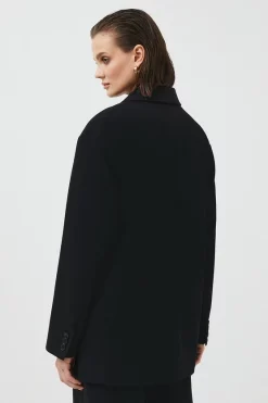 Cheap ❤️ Karen Millen Soft Twill Oversized Tailored Jacket 👍 -Workwear Shop bkk04415 black xl 2