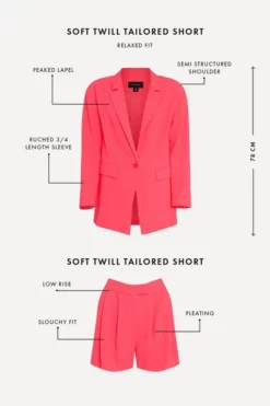 Best deal ๐ Karen Millen Soft Twill Tailored Short ๐งจ 15 Best deal ๐ Karen Millen Soft Twill Tailored Short ๐งจ -Workwear Shop bkk04416 bright20pink xl 6