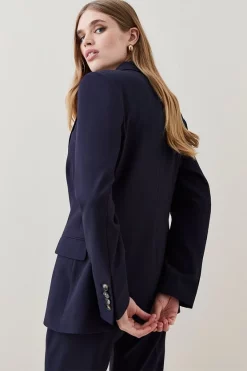 Flash Sale ✔️ Karen Millen Tailored Stretch Single Breasted Blazer ✨ -Workwear Shop bkk04659 black xl 4