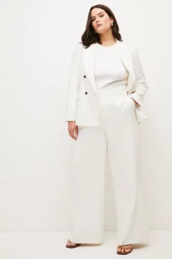 New ⭐ Karen Millen Plus Size Relaxed Tailored Wide Leg Trousers ✨